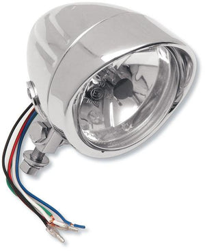 Drag Specialties 2001-0248 4 1/2in Spotlight with Running Light - Grooved