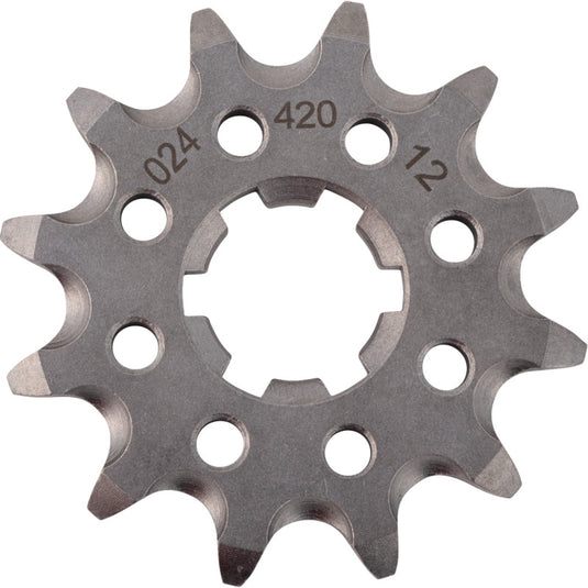 Moto-Master 610241112 Steel Front Sprocket - 12T (Natural)