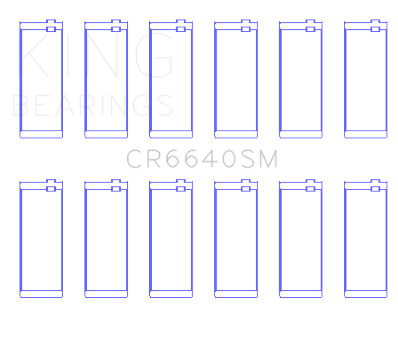 Load image into Gallery viewer, King Engine Bearings CR6640SM KING Connecting Rod Bearings
