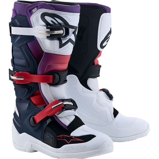 Alpinestars Tech 7S Youth Boots (2, Purple/Black/White)