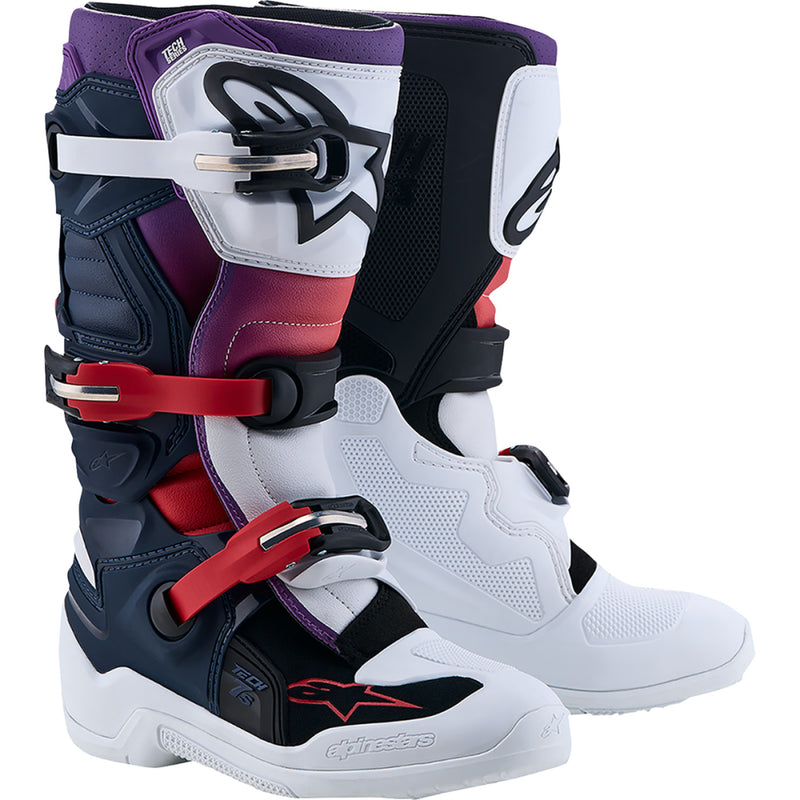 Load image into Gallery viewer, Alpinestars Tech 7S Youth Boots (Purple/Black/White)
