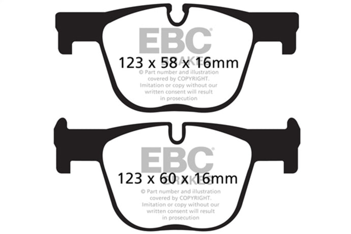 Ebc DP42131R EBC Yellowstuff Brake Pad Sets