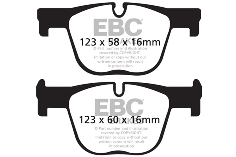 Load image into Gallery viewer, Ebc DP42131R EBC Yellowstuff Brake Pad Sets
