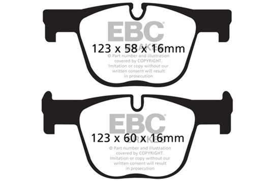 Ebc DP42131R EBC Yellowstuff Brake Pad Sets