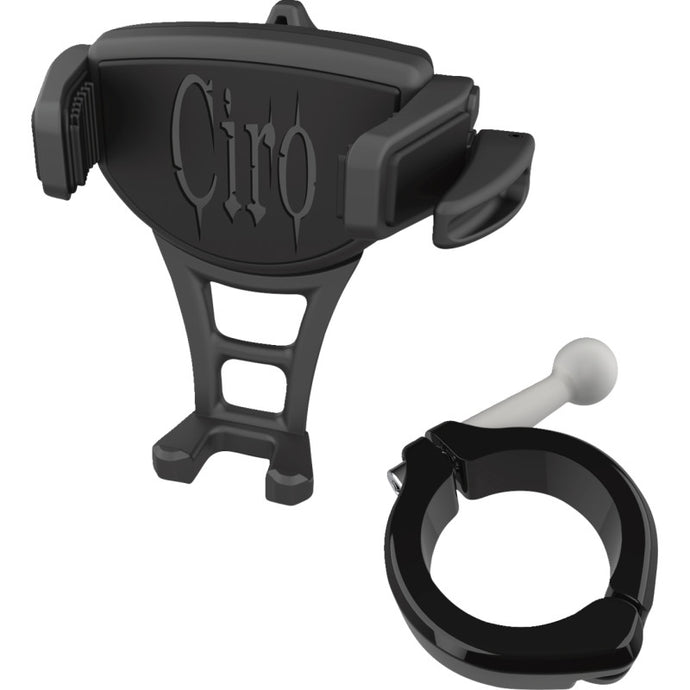 Ciro 50357 Constrictor Phone Holder - Black - Black 1-1/2in. Handlebar Mount
