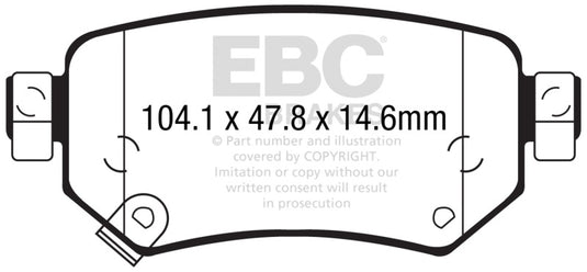 Ebc DP32287C EBC Redstuff Brake Pad Sets