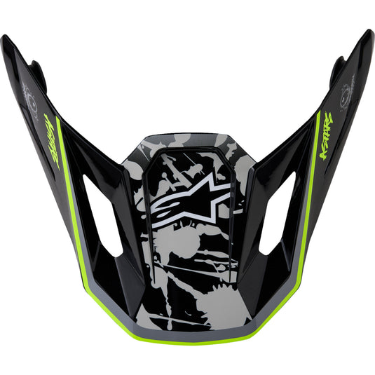 Alpinestars Visor for S-M7 Blaster Helmet - Black/Yellow/Gray