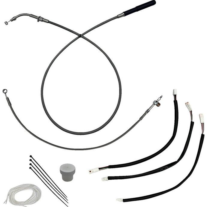 Fat Baggers, Inc. 149011 +2in. Install Plus Handlebar Installation Kit - Braided