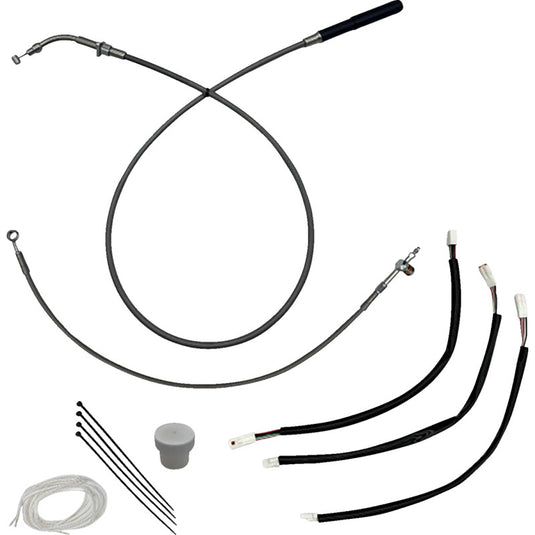Fat Baggers, Inc. 149011 +2in. Install Plus Handlebar Installation Kit - Braided