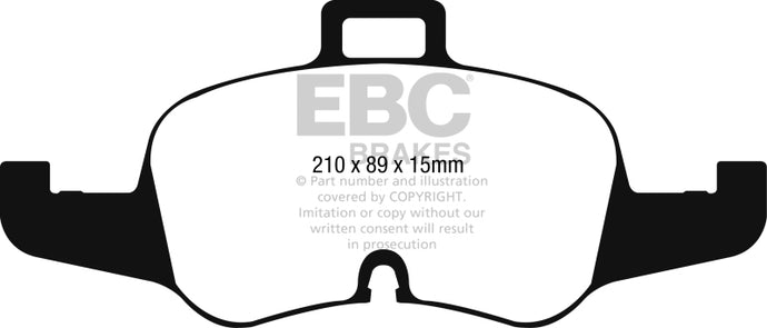Ebc DP42256R EBC Yellowstuff Brake Pad Sets