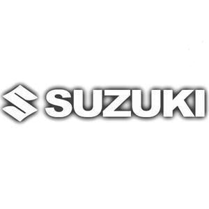 Factory Effex 08-94412 Die Cut Sticker - 1ft. Logo - Suzuki - White