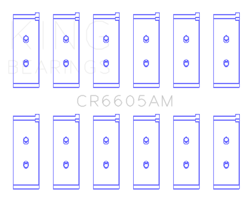 Load image into Gallery viewer, King Engine Bearings CR6605AM KING Connecting Rod Bearings
