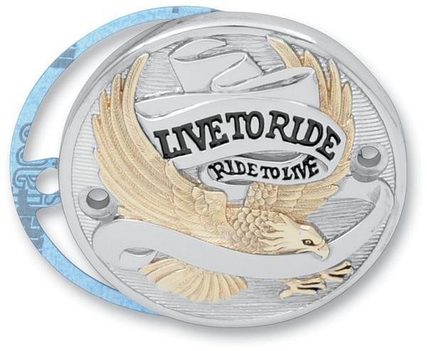 Drag Specialties 0940-0840 Live to Ride Points Cover - Gold