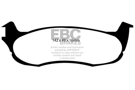 Ebc DP41633R EBC Yellowstuff Brake Pad Sets