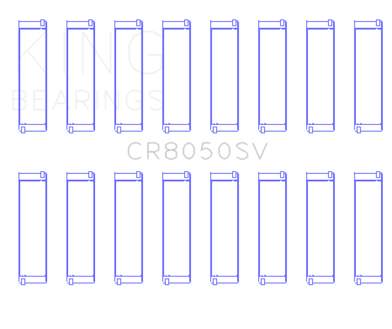 Load image into Gallery viewer, King Engine Bearings CR8050SV KING Connecting Rod Bearings
