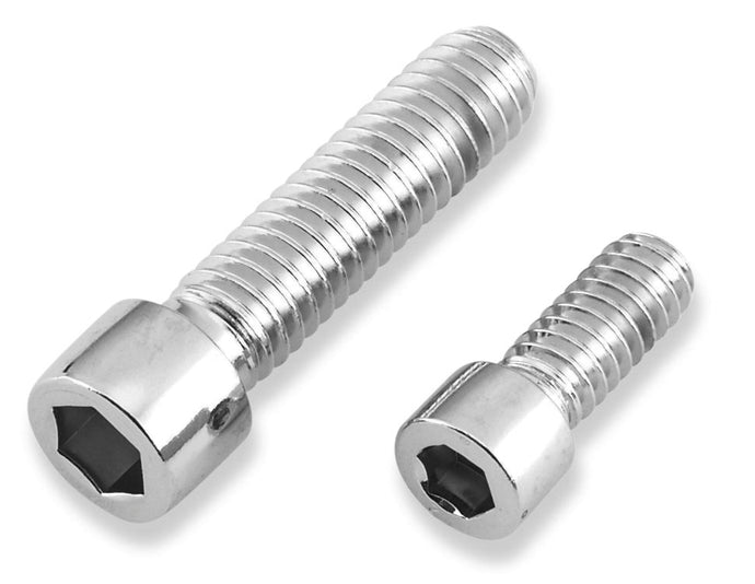Drag Specialties DS-190585S #8 Fine and Coarse-Thread Smooth Socket-Head Bolts - 8-32 x 7/8in.