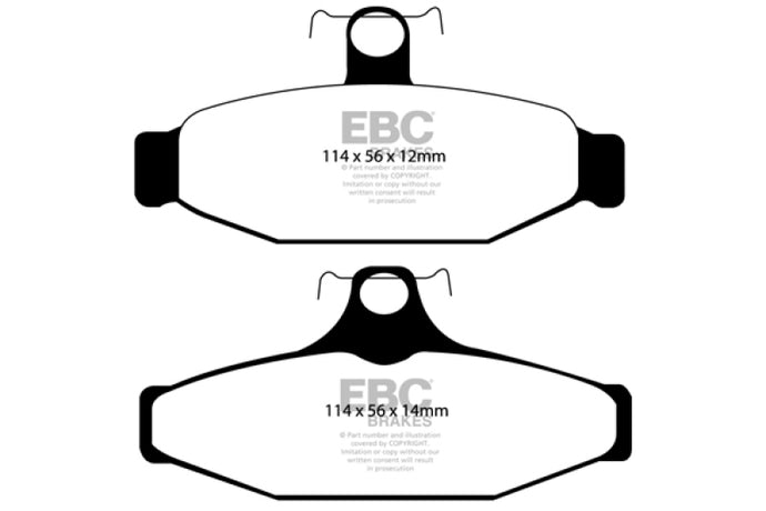 Ebc DP41167R EBC Yellowstuff Brake Pad Sets