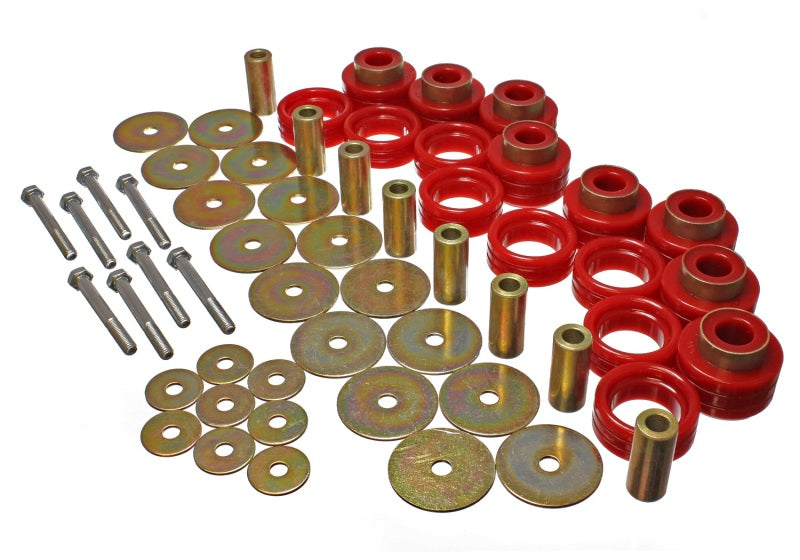 Load image into Gallery viewer, Energy Suspension 5.4112R ES Body Mounts - Red
