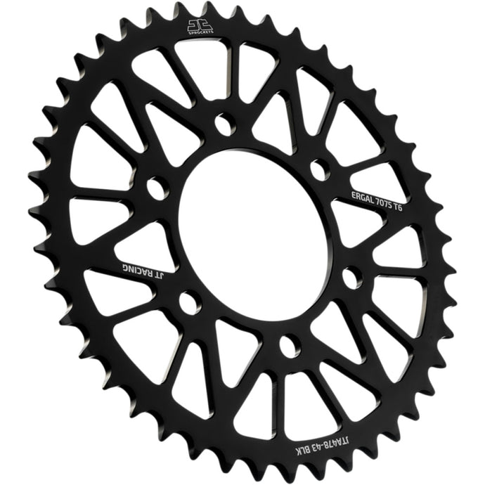 Jt Sprockets JTA478.43BLK RaceLite Aluminum Rear Sprocket - 43T