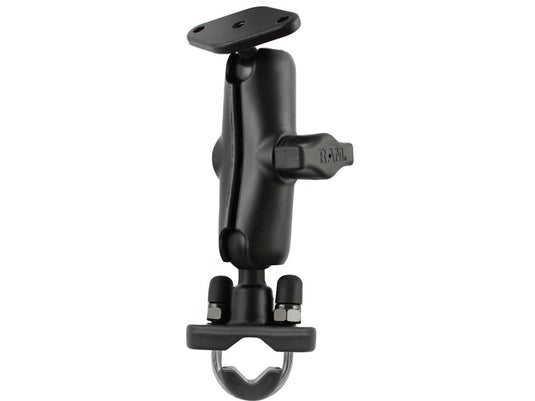 Ram Mounts RAM-B-149 RAM Handlebar Rail Mount with Stainless Steel U-Bolt Base - Black