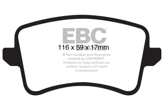 Ebc DP41988R EBC Yellowstuff Brake Pad Sets