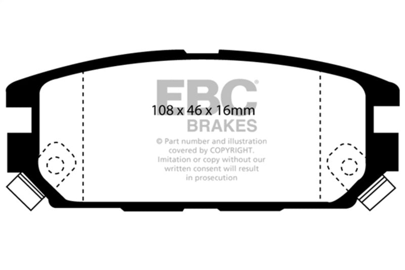 Load image into Gallery viewer, Ebc DP4987R EBC Yellowstuff Brake Pad Sets

