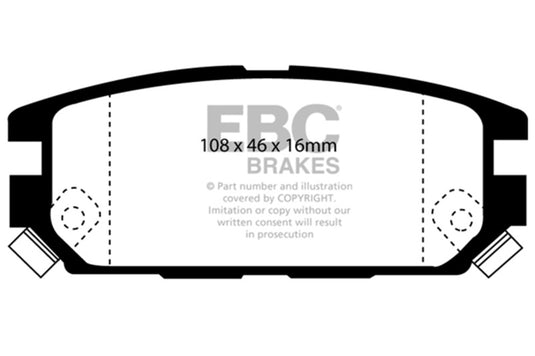 Ebc DP4987R EBC Yellowstuff Brake Pad Sets