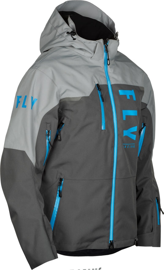 Fly Racing Carbon Jacket (XX-Large, Gray/Blue)