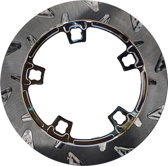 Lyndall Racing Brakes 815-0200 Smooth Triang Racing Rotor - 11.8in. - Chrome
