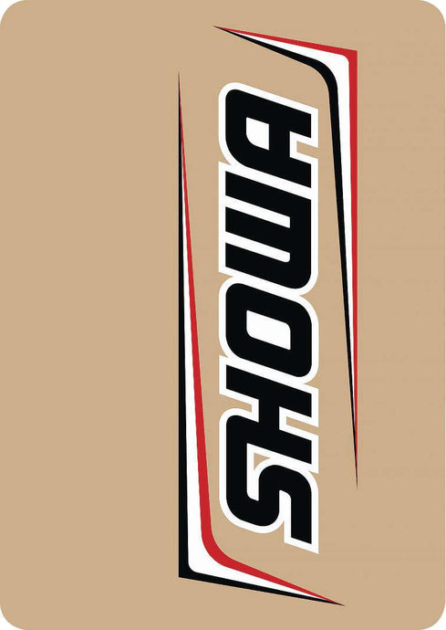 Dcor 40-80-116 Upper Forks Decal - Showa - Black/Red