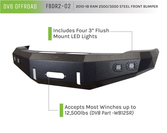 Dv8 Offroad FBDR2-02 DVE Front Bumpers