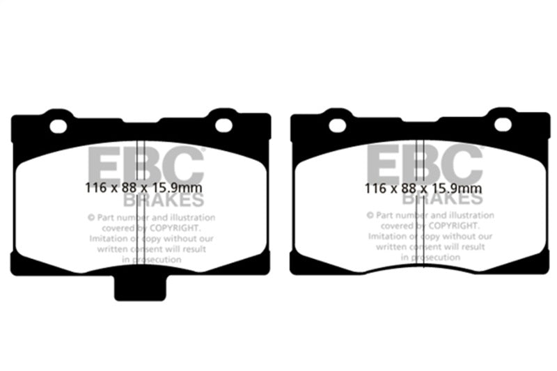 Load image into Gallery viewer, Ebc DP41735R EBC Yellowstuff Brake Pad Sets
