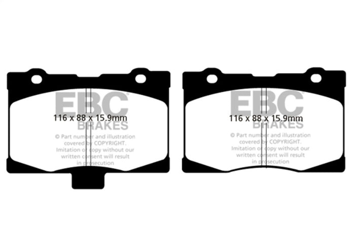 Ebc DP41735R EBC Yellowstuff Brake Pad Sets