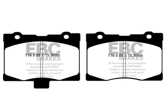 Ebc DP41735R EBC Yellowstuff Brake Pad Sets