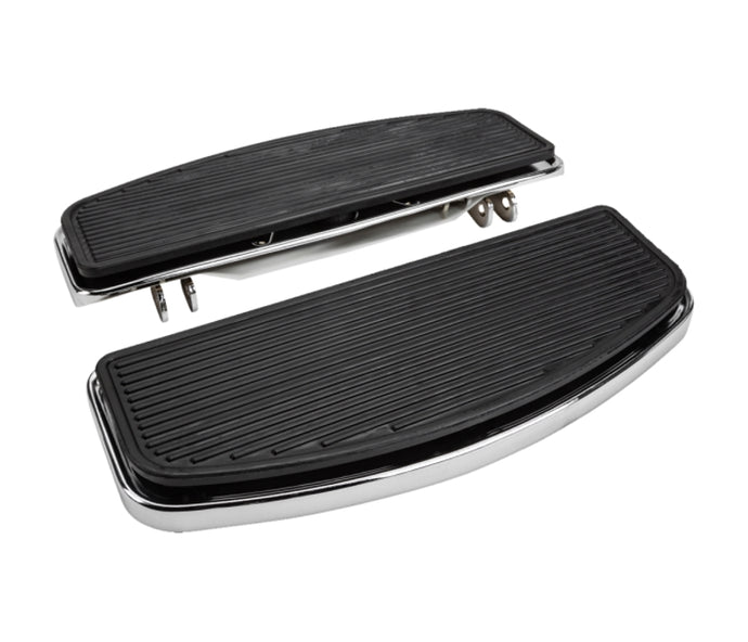Harddrive 057190 Rectangular Floorboard Kit - Ribbed Style - Chrome