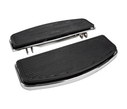 Harddrive 057190 Rectangular Floorboard Kit - Ribbed Style - Chrome