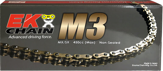 Ek Chain 520M3-120G 520 M3 Serie Chain - 120 Links - Gold