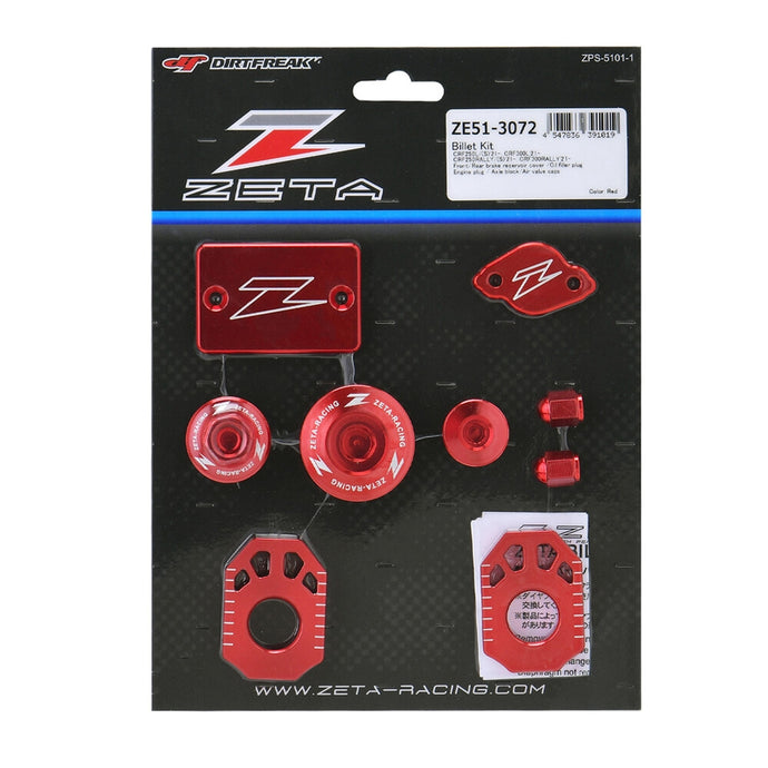 Zeta ZE51-3072 Billet Kit - Red