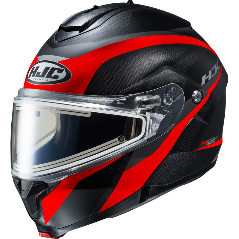 Load image into Gallery viewer, Hjc C91 Taly Snow Helmet with Electric Shield (XX-Large, Semi-Flat Red (MC-1SF))
