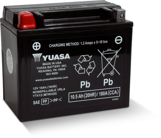 Yuasa Battery YUAM7RH2STWN YSA Maintenance Free Battery