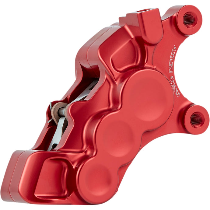 Arlen Ness 02-229 6-Piston Differential Bore Front Brake Caliper for 11.8in. Rotors - Right Side - Red