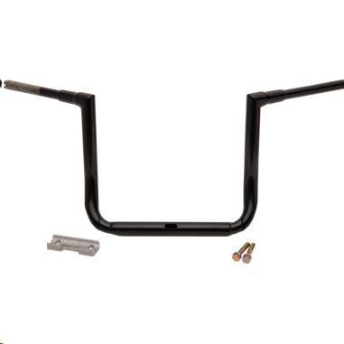 La Choppers LA-7365-14B 1-1/2in. Grande Twin Peaks Touring Handlebars - 14in. Rise - Gloss Black