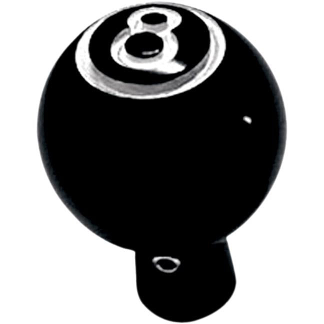 Joker Machine 02-59 Billet Choke Cable Knobs - Black Eight Ball