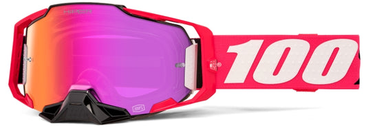 100% Armega Hiper Lens Kloug Goggles (One Size Fits Most, Kloug / Mirror Dark Red Lens)