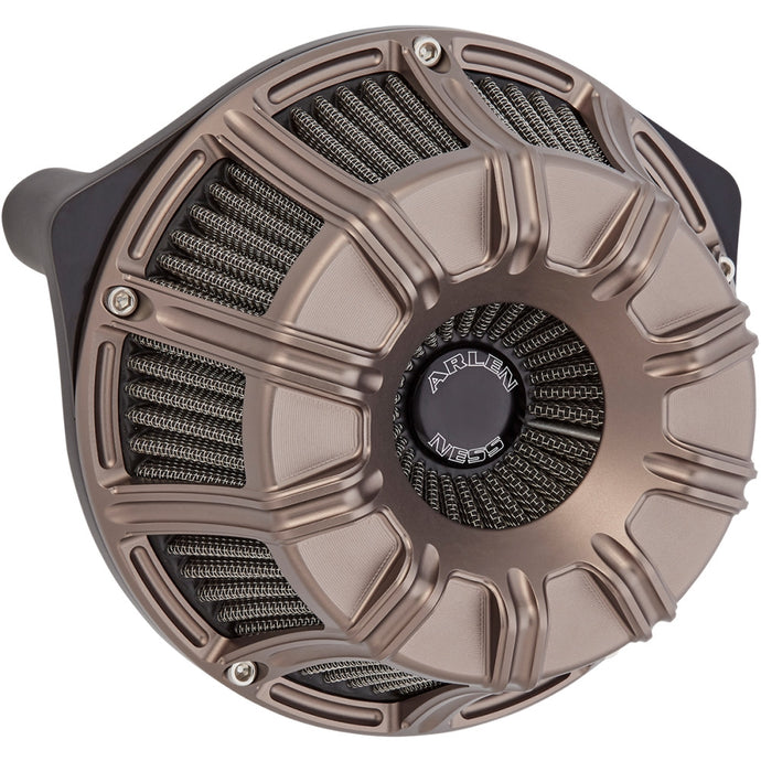 Arlen Ness 600-014 Inverted Series Air Cleaner Kit - 10-Gauge - Titanium Anodized
