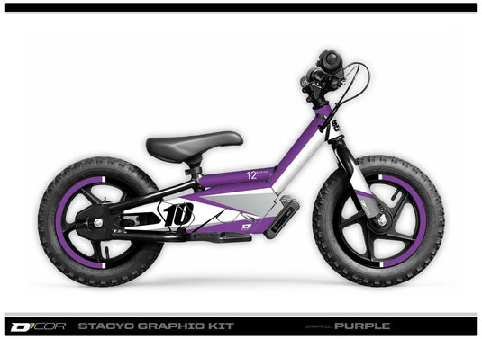 Dcor 10-80-208B Purple Stacyc Graphics Kit for 16in. Brushless