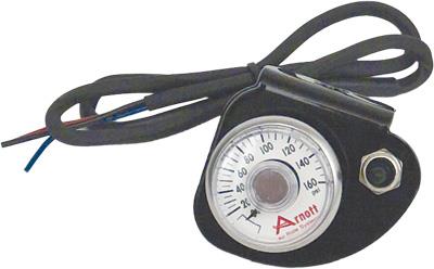 Arnott K-2637 Pressure Gauge with Toggle - Black
