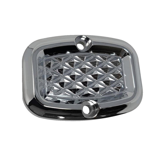 Covingtons C3057-C Rear Master Cylinder Cover - Diamondback - Chrome