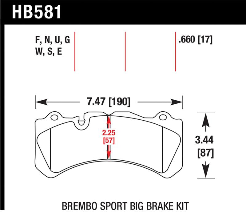 Load image into Gallery viewer, Hawk Performance HB581F.660 HAWK HPS Brake Pad Sets
