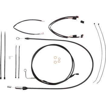 Magnum 4861141 XR Black Dot Handlebar Installation Kit - 12in-14in. - Black Fittings